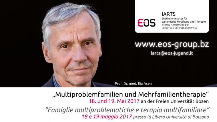 Prof. Dr. med Eia Asen am 18. und 19. Mai 2017 in Bozen