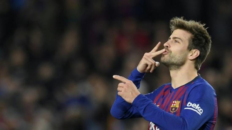 Pique erzielte in der 36. Minute das 1:0 © SID / LLUIS GENE
