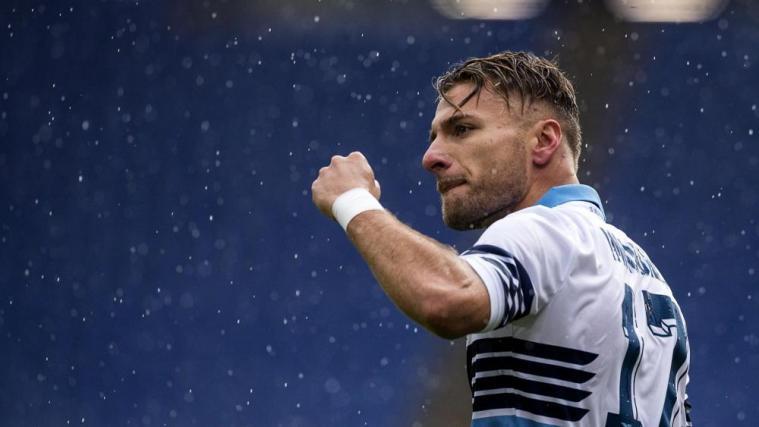 Ciro Immobile trifft heute mit seiner Lazio auf Olympique Marseille. © ANSA / ANGELO CARCONI