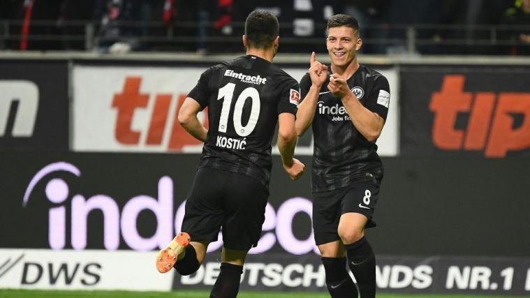 Luka Jovic traf beim Frankfurter Sieg gleich doppelt © PIXATHLON/SID