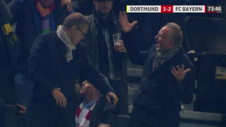 Karl-Heinz Rummenigge regt sich auf. © Screenshot Sky