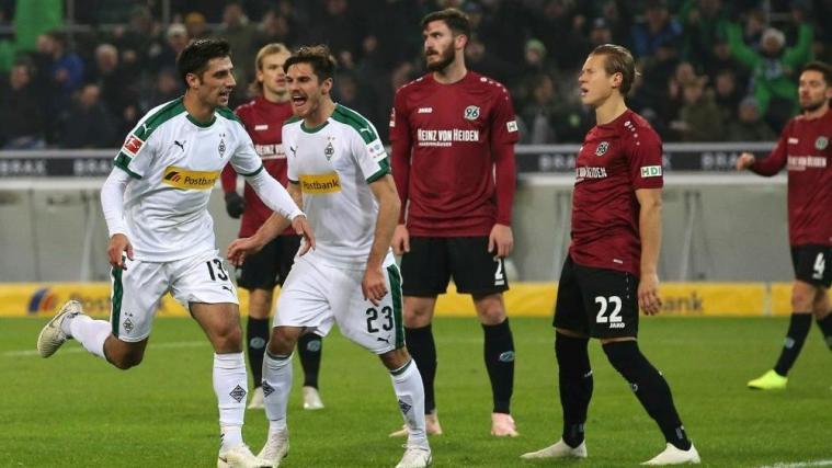 Gladbach feierte ein 4:1 gegen Hannover. © FIRO/SID