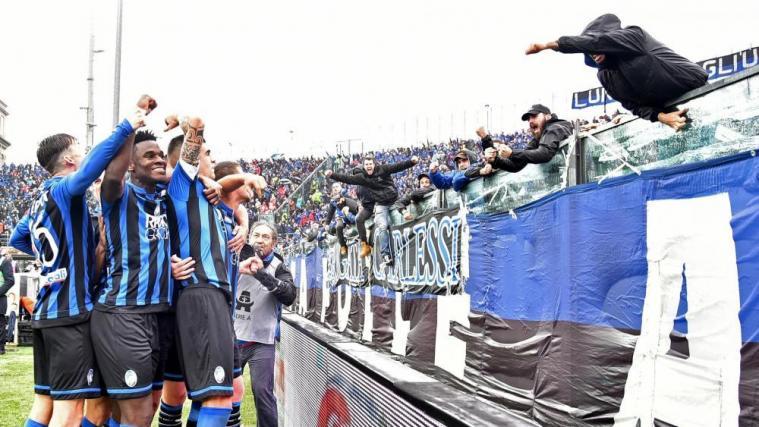 Allen Grund zur Freude: Atalanta feiert daheim einen 4:1-Kantersieg gegen Inter. © ANSA / PAOLO MAGNI
