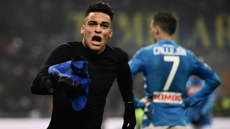 Lautaro Martinez schoss Inter zum späten Sieg. © APA/afp / MARCO BERTORELLO