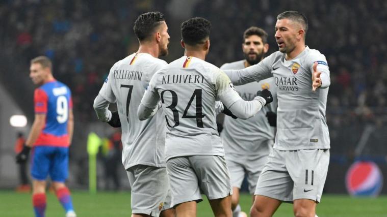 Jubel bei der Roma. © APA/afp / ALEXANDER NEMENOV