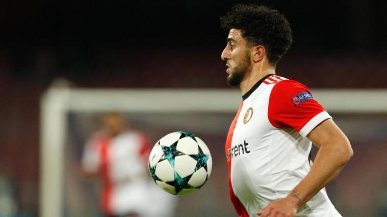 Feyenoord-Mittelfeldspieler Bilal Basacikoglu erlebte einen kurzen Arbeitstag. © APA/afp / CARLO HERMANN