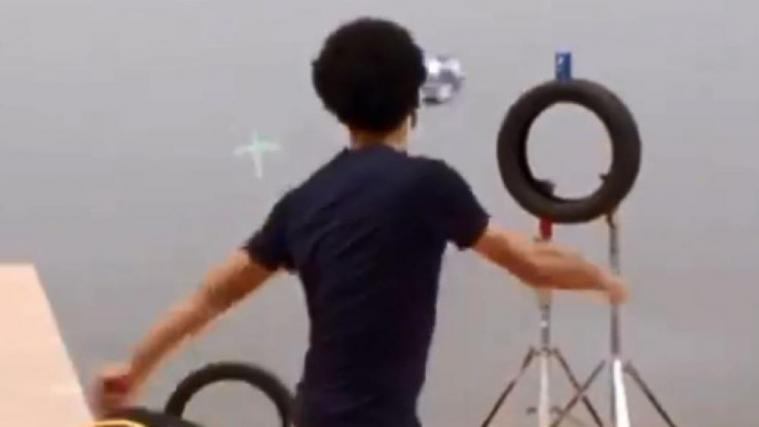 „Mo“ Salah zeigt seine gute Schusstechnik.