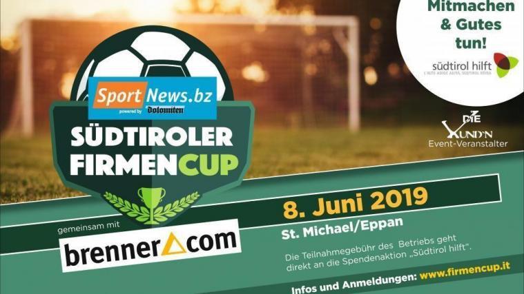 Die 3. Auflage des Südtiroler Firmencup findet am 8. Juni statt.