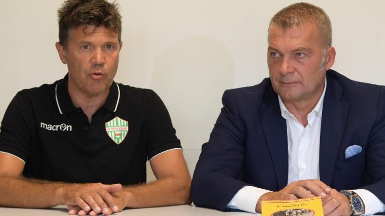 Virtus-Coach Sebastiani (links) und Präsident Oberrauch (Foto DLife)