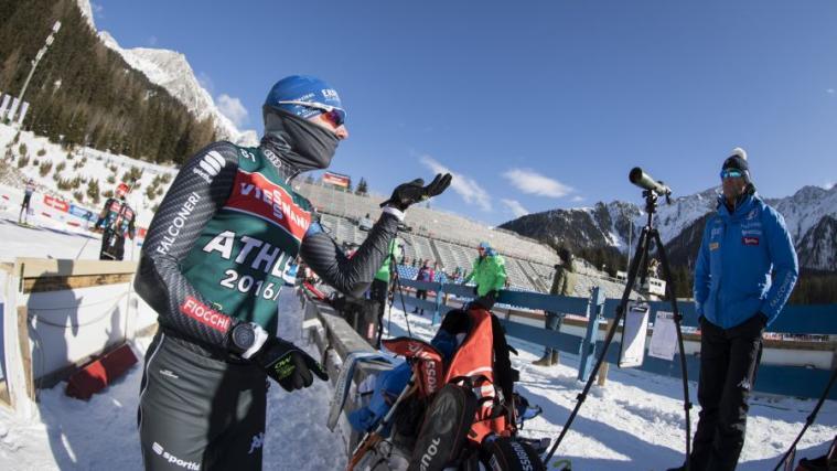 Lukas Hofer beim Training in Antholz (Foto: Manzoni)
