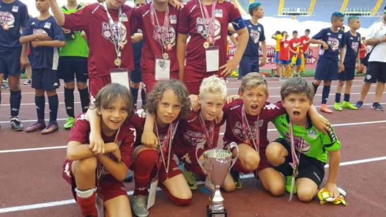 Die U9 des FC Obermais mit dem zweiten Gesamtrang