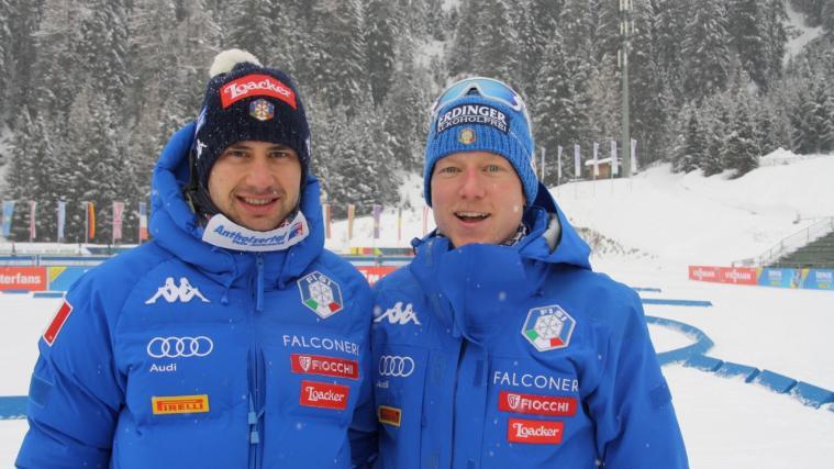 Dominik Windisch und Lukas Hofer weilten bereits am Dienstag in Antholz.