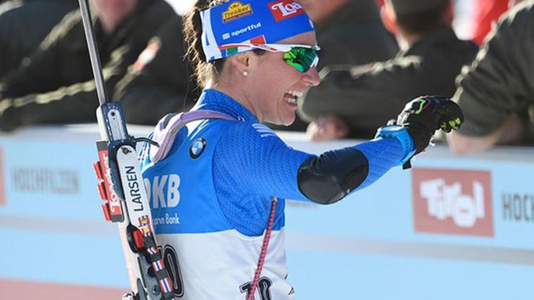 Alexia Runggaldier bot in der Single-Mixed-Staffel eine gute Leistung. (Foto: FISI)