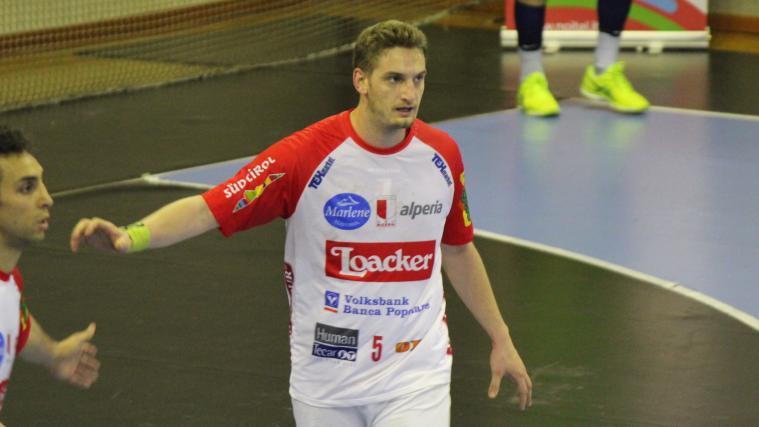 Bozens Linksaußen Gianluca Dapiran erzielte 6 Tore.