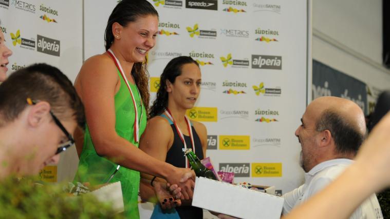 Lisa Fissneider gewann in Bozen über 50 Meter Brust
