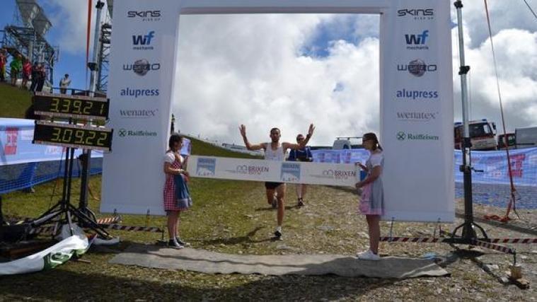 Der Tagessieger bei den Herren Tariq Bamaarouf (Foto: Brixen Marathon)