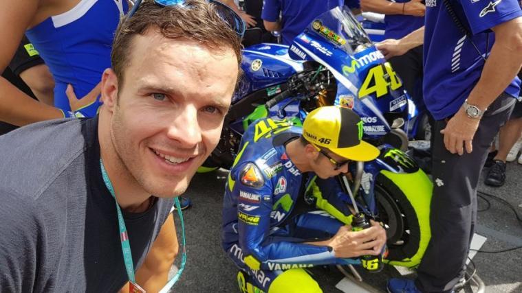 Christof Innerhofer mit Valentino Rossi (Foto: FB)