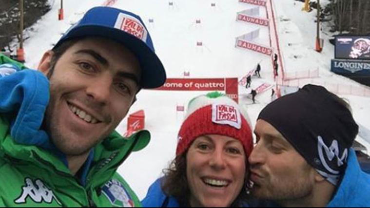 Stefano Gross, Chiara Costazza und Manfred Mölgg (v.l., Foto Fisi)