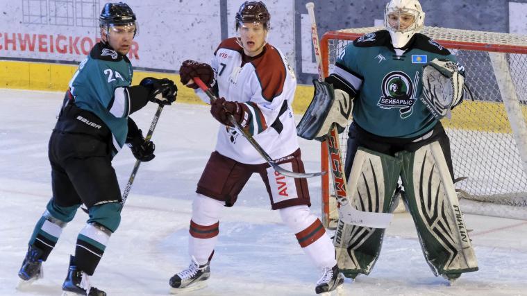 Eine Szene aus dem Spiel zwischen Atyrau und den Odense Bulldogs (Pattis)