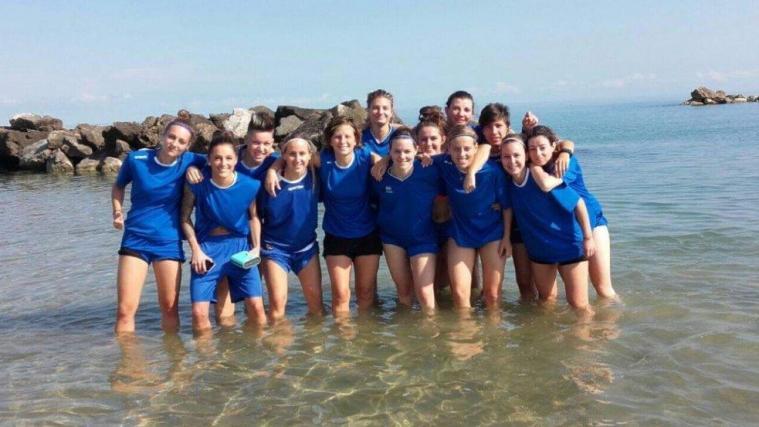 Die Unterland Damen vor dem Spiel gegen Pescara