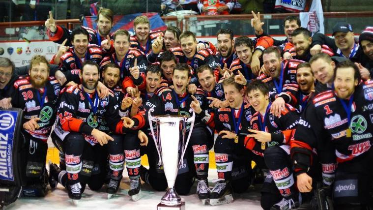 Die Rittner Buam sind der Italienmeister 2016/17 (Foto David Wassagruba)