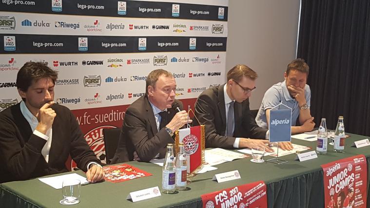 Salvatore Leotta, Walter Baumgarter, Wolfram Sparber (Alperia) und Reinhold Harrasser