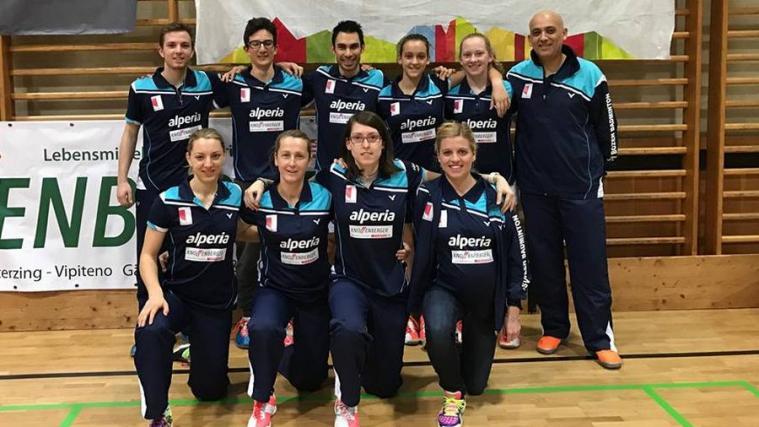 Das Badmintonteam vom SSV Bozen