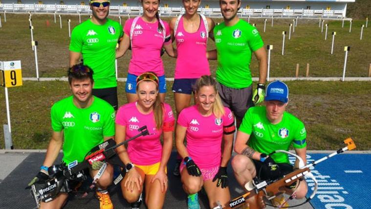 Das italienische Biathlonteam (Foto: Fisi)