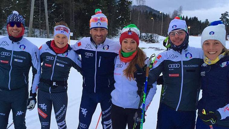 Das italienische Biathlon-Team beim zweiten Trainingslager in Norwegen (Foto: FISI)