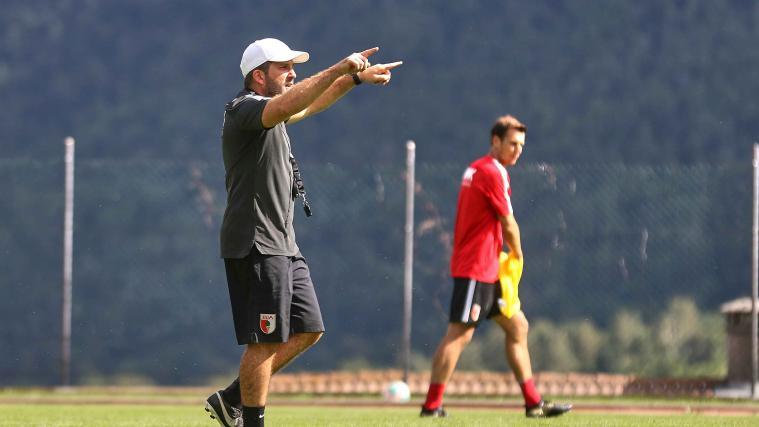 Augsburg-Trainer Manuel Baum (Foto Krieger)