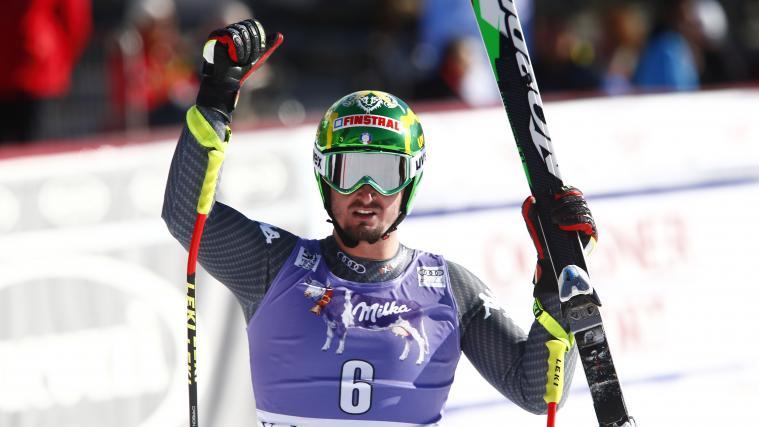 Dominik Paris in Jubelpose: So will sich der Ultner auch in Pyeongchang sehen (Pentaphoto)