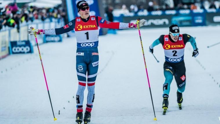 Johannes Høsflot Klaebo zeigte in Toblach seine ganze Klasse auf. © H. Wisthaler
