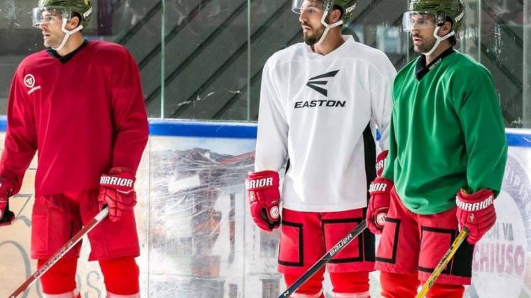 Die Bozner Anton Bernard, Matt Tomassoni und Alex Petan (Foto: HCB)