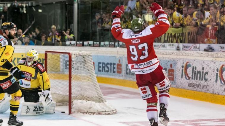 Der Goldtreffer: Soeben hat Luca Frigo das 2:1 erzielt.