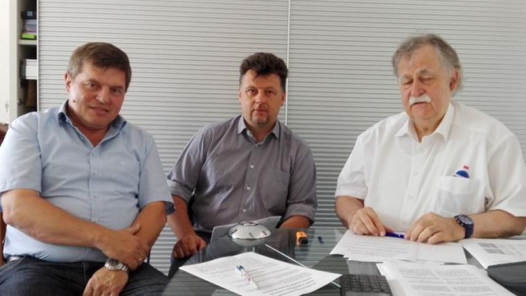 Matthias Ebnicher, Christian Battisti, Dieter Knoll (Foto: Press HCB)