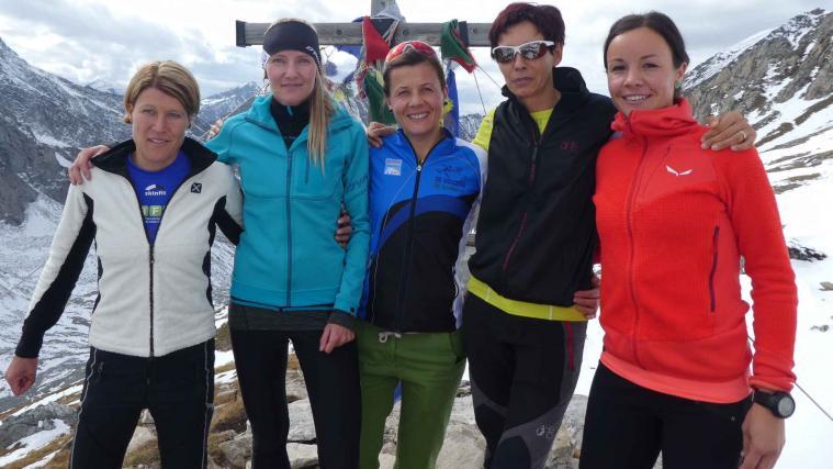 Die schnellsten Damen: Kemenater, Gräber, Gasser, Gross und Crepaz (v.l.)