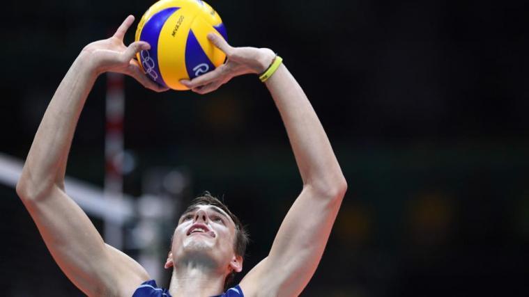 Simone Giannelli. © APA/afp / JOHANNES EISELE