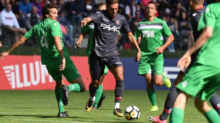 Eine Szene aus dem Spiel Bologna - Schlern (Foto: bolognafc.it)