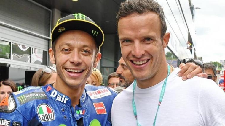 Valentino Rossi und Christof Innerhofer. © Instagram / Christof Innerhofer
