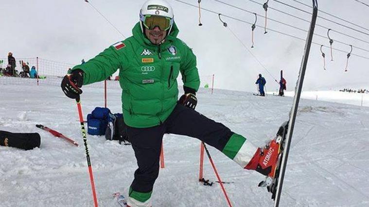 Peter Fill trainierte bereits letzte Saison am Stilfser Joch (Foto: Facebook)