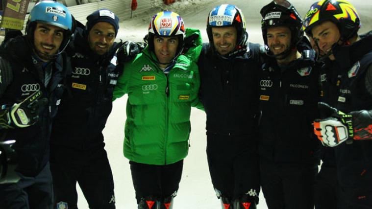 Das Weltcup-Team der Slalomläufer feilte in Amnéville an seiner Technik (Marielle Pacholski)