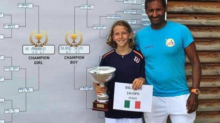 Jacopo Bilardo mit Turnierdirektor Marco Girardini