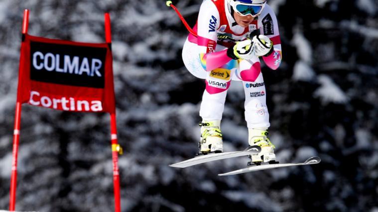 Lindsey Vonn bei ihrer Siegesfahrt 2015 (Foto: Pentaphoto)