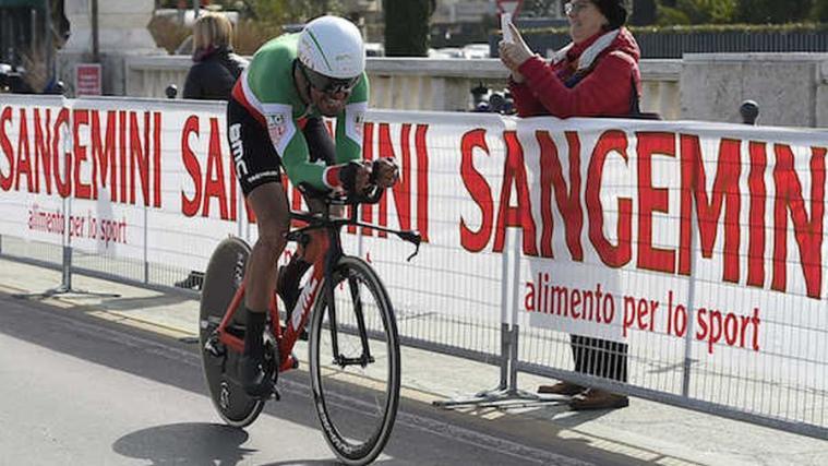 Manuel Quinziato bei seiner letzten Italienmeisterschaft (Foto: twitter)
