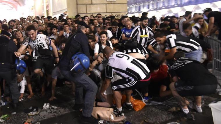 In Turin kam es zu einer Massenpanik