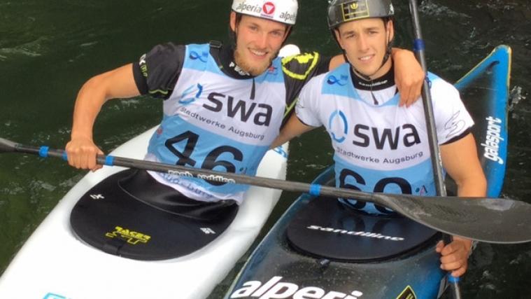 Matthias und Jakob Weger beim Weltcup in Augsburg