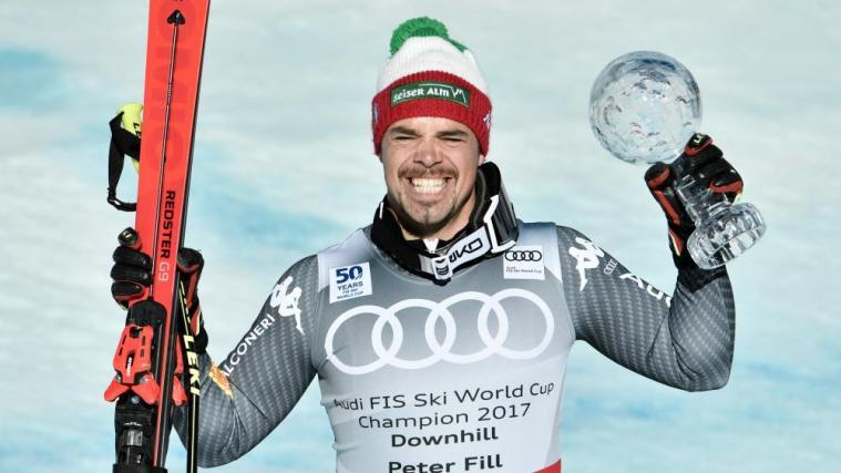 Peter Fill mit der Abfahrtskugel 2017 © APA / HANS KLAUS TECHT