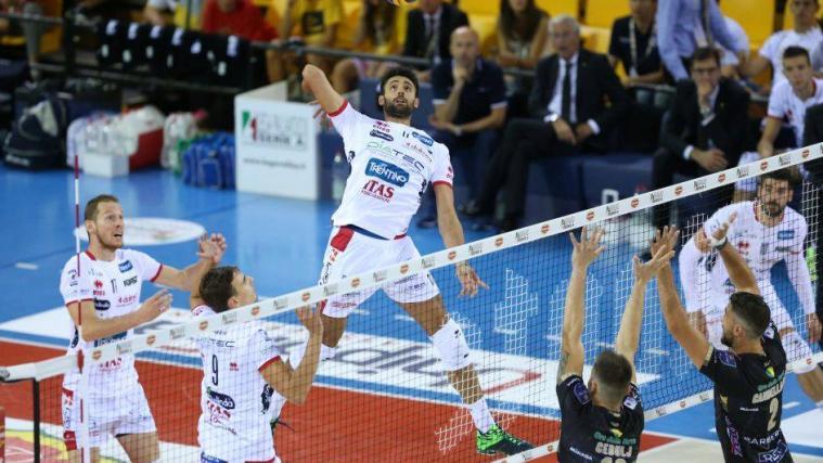 Simone Giannelli (mit der Nummer 9) und Co. blieben ohne Sieg (Foto: Trabalza)