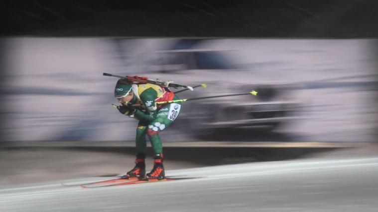 Wieder am Podium: Dorothea Wierer © APA/afp / MICHAL CIZEK