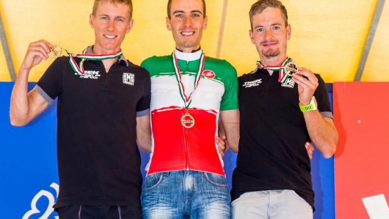 Fabian Rabensteiner (re.) belegte bei der Italienmeisterschaft Platz 3